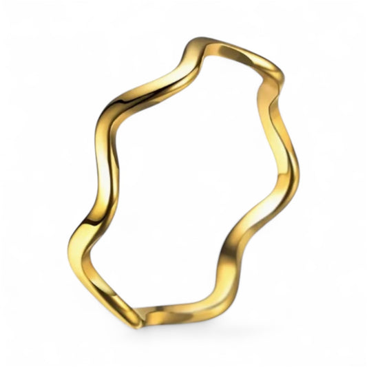 "Bachelor Buttons" Wave Rings