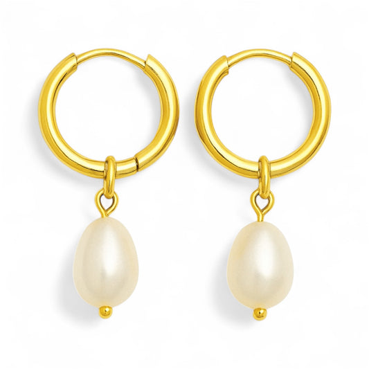 "Blazing Star" Pearl Earrings