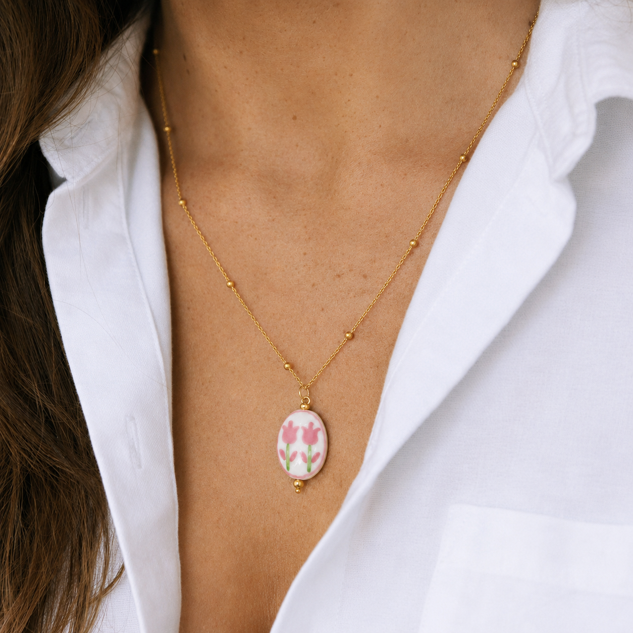 "Tulip" Pendant Necklace