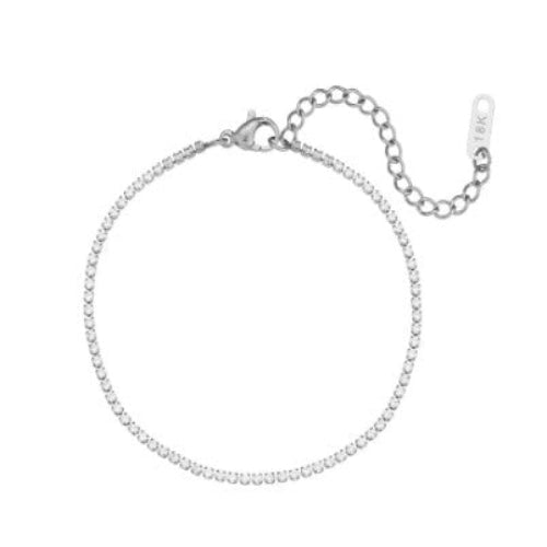 Waterproof hypoallergenic tennis bracelet