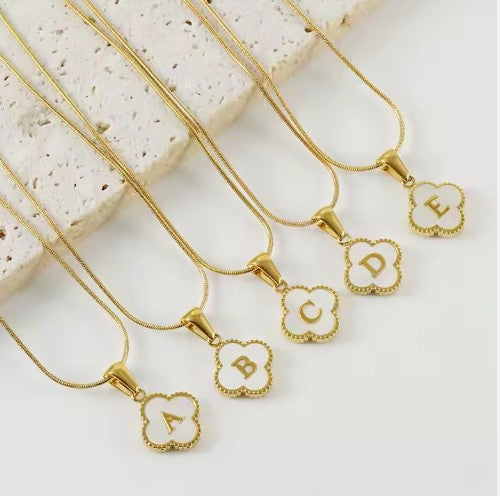 "Clove" Letter Pendant Necklace
