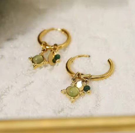 "Carnation" Pendant Earrings