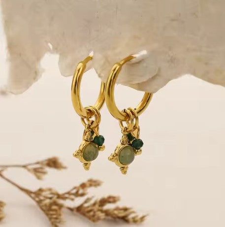 "Carnation" Pendant Earrings