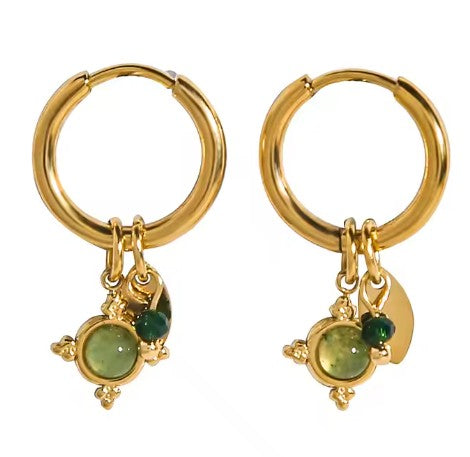 "Carnation" Pendant Earrings