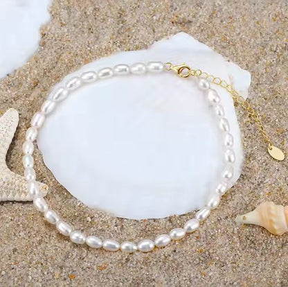 "Painted Lady" Pearl Bracelet