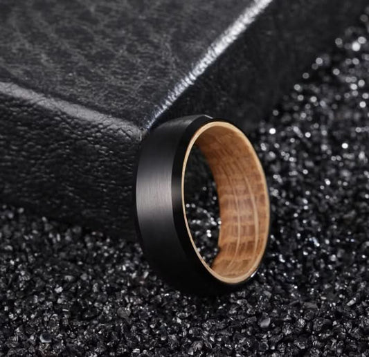 "Aster" Brushed Metal Ring