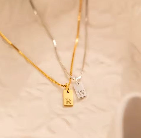 "Mariposa" Initial Necklace