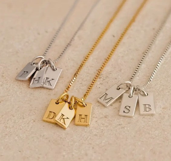 "Mariposa" Initial Necklace