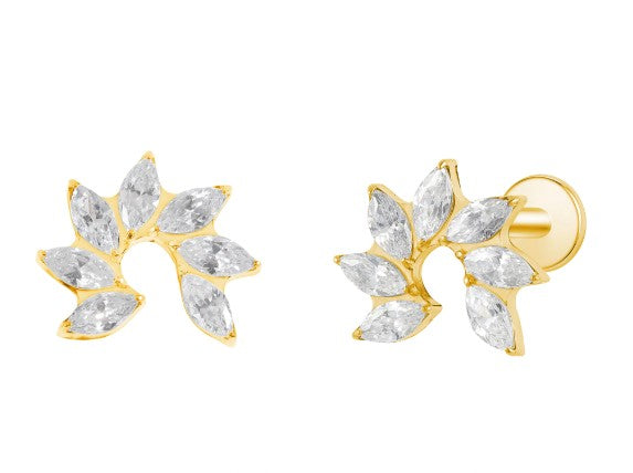 "Diamond Frost" Helix Earring