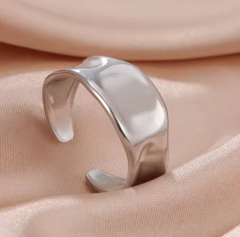 waterproof hypoallergenic stainless steel adjustable ring