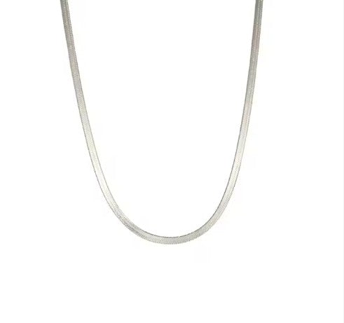 "Silver Wattle" Herringbone Necklace