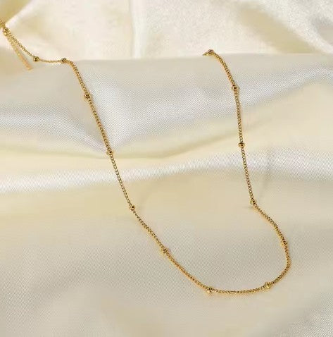 "Buttercup" Dainty Bead Necklace