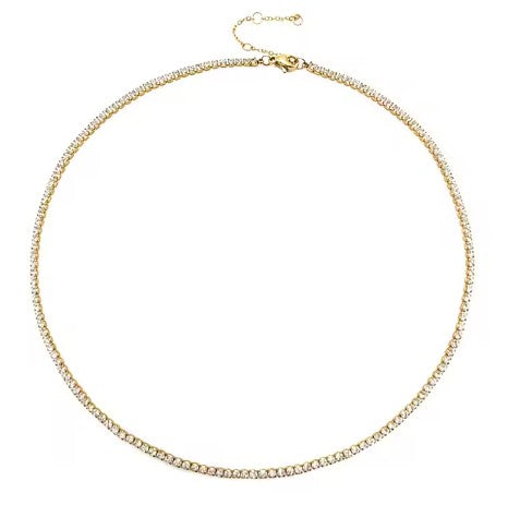 "Forget-Me-Not" Tennis Necklace