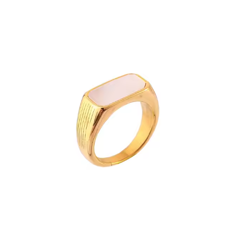"Lobelia Alata" Mother of Pearl Ring