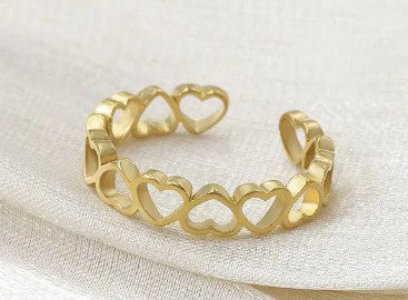 "Chain of Hearts" Toe Ring