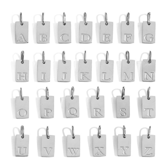 waterproof hypoallergenic initial pendants
