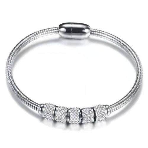 Waterproof hypoallergenic fidget sensory magnetic clasp bangle