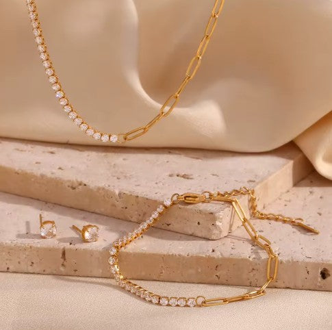 "Cascade" Tennis Necklace