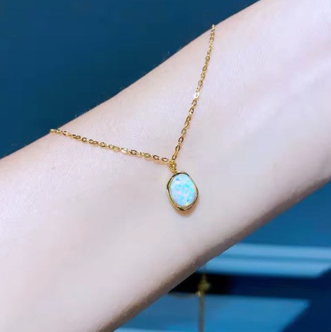"Lotus" Opal Necklace