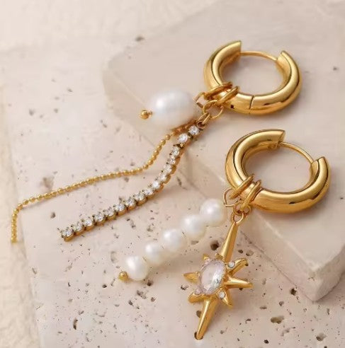 "Star Jasmine" Hoops