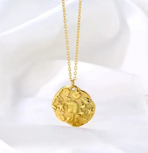 "Blue Lotus" Ocean Necklace