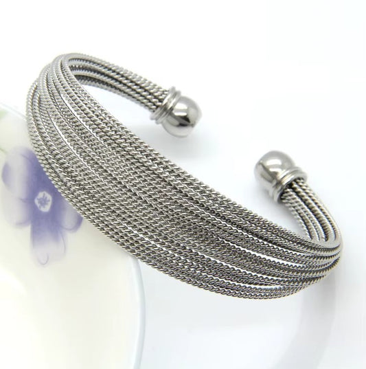 Waterproof Hypoallergenic stainless steel Cuff 