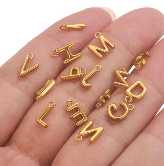 "Gerbera" Initial Pendants (add on's for your Initial necklace or bracelet)