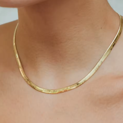 "Wattle" Herringbone Necklace