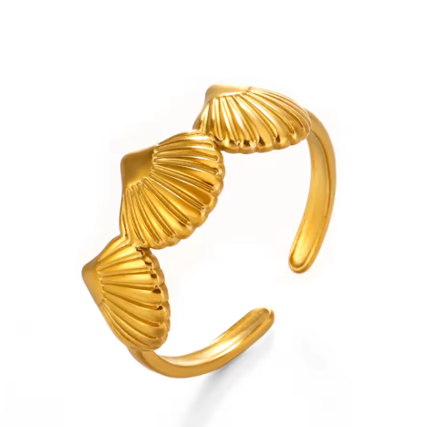 "Blue Lotus" Adjustable Ring