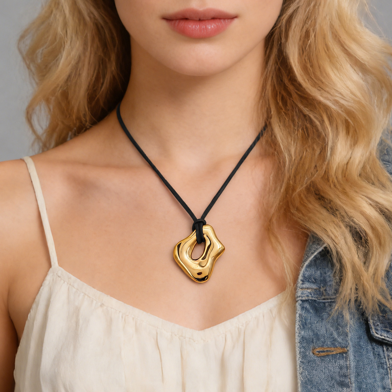 Begonia Leather Necklace