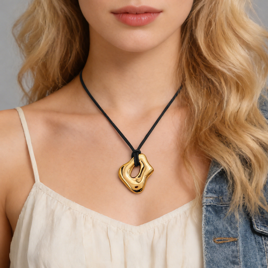 Begonia Leather Necklace