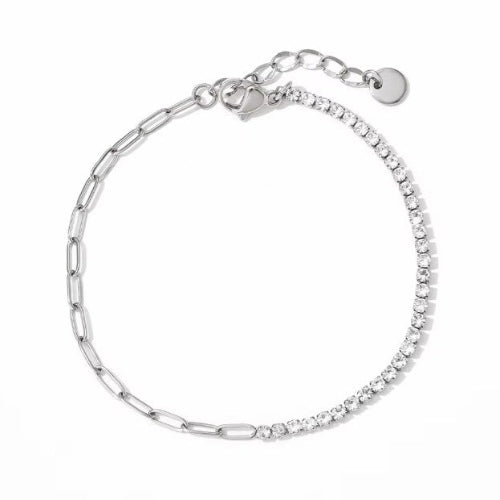 Waterproof hypoallergenic tennis bracelet