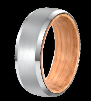 "Aster" Brushed Metal Ring