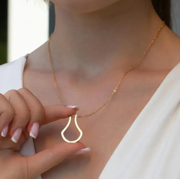 Amaryllis Ring Keeper Necklace