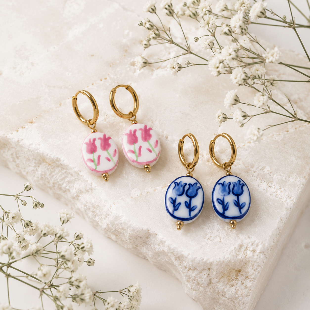"Tulip" Pendant Earrings
