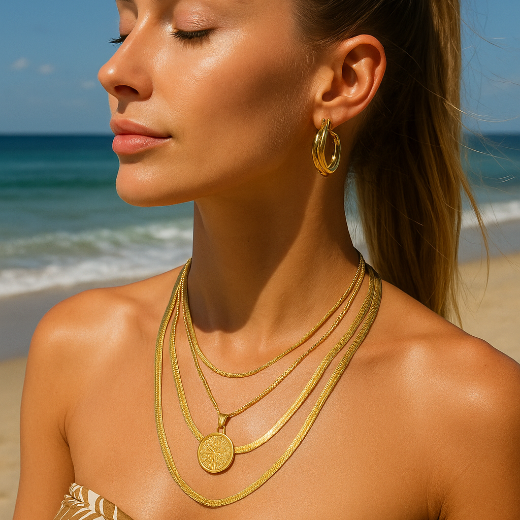 "Wattle" Herringbone Necklace
