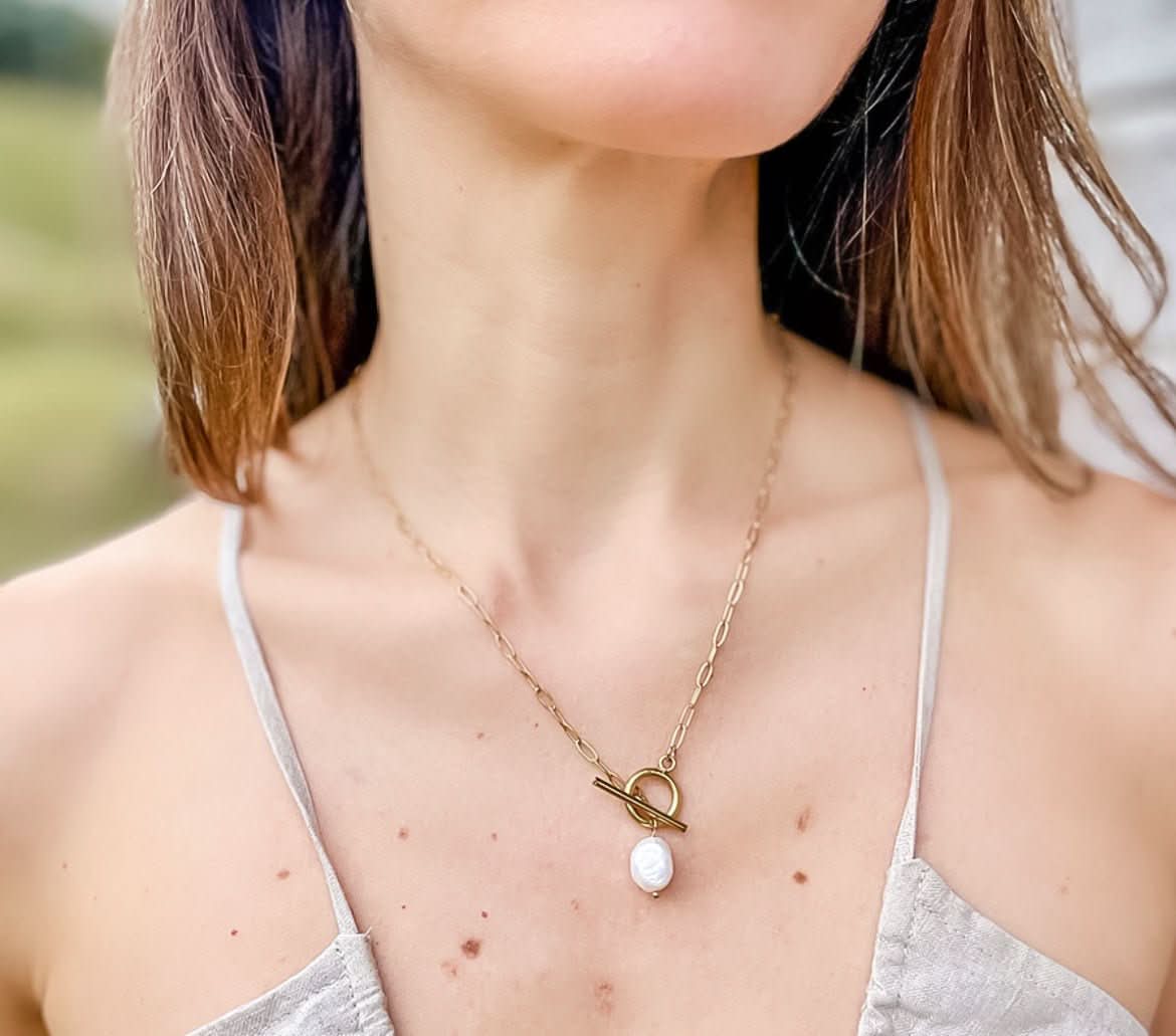 "Aster" Pearl Necklace - Wyldflower Jewellery
