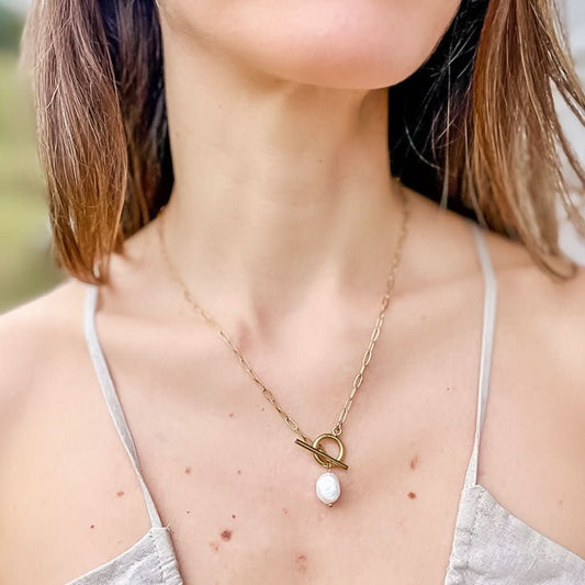 "Aster" Pearl Necklace - Wyldflower Jewellery