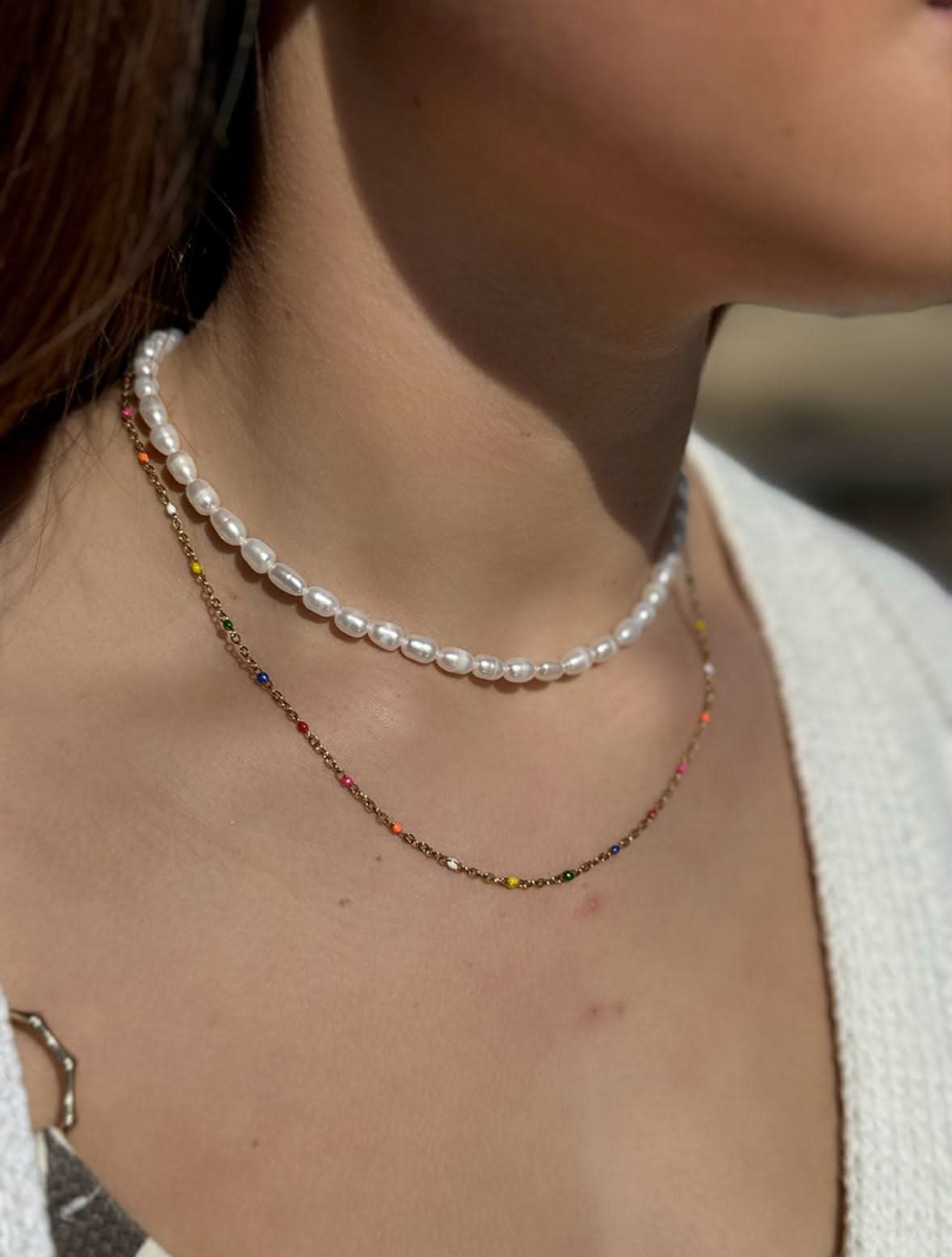 "Azalea" Beaded Neckalce - Wyldflower Jewellery