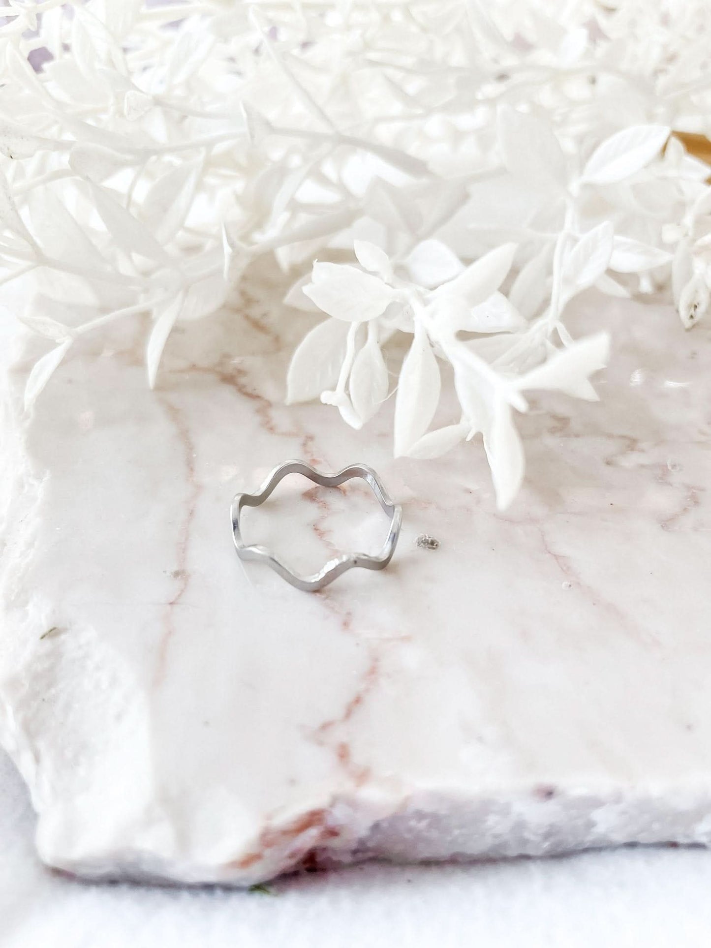 "Bachelor Buttons" Wave Rings - Wyldflower Jewellery
