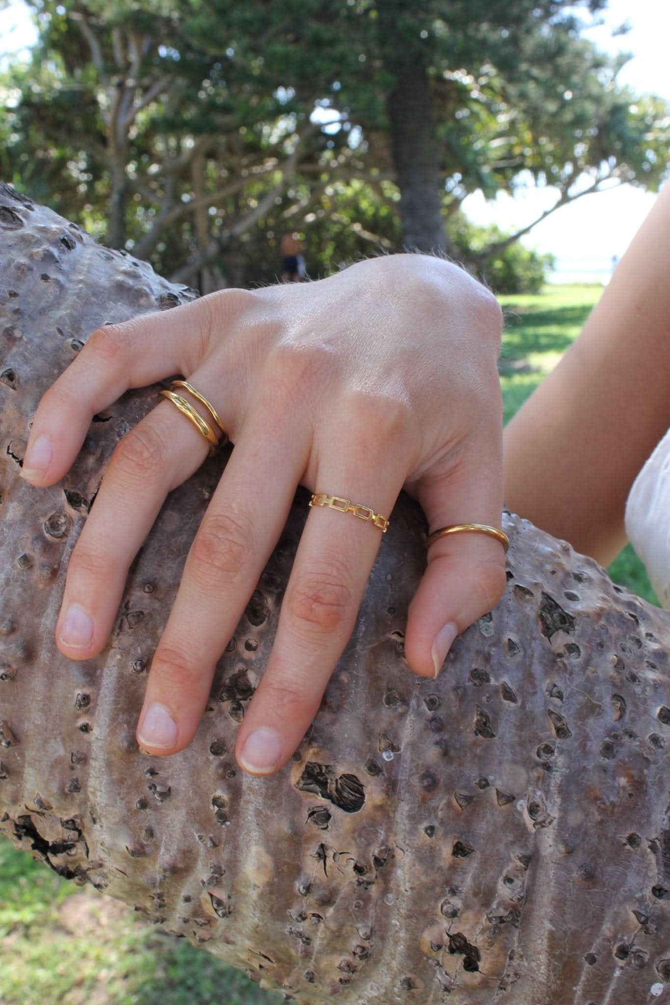 "Bellflower" Geometric Rings - Wyldflower Jewellery