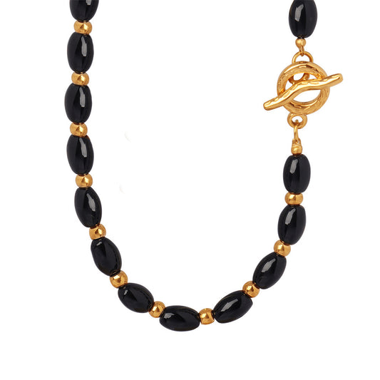 Ixia Black Agate Necklace
