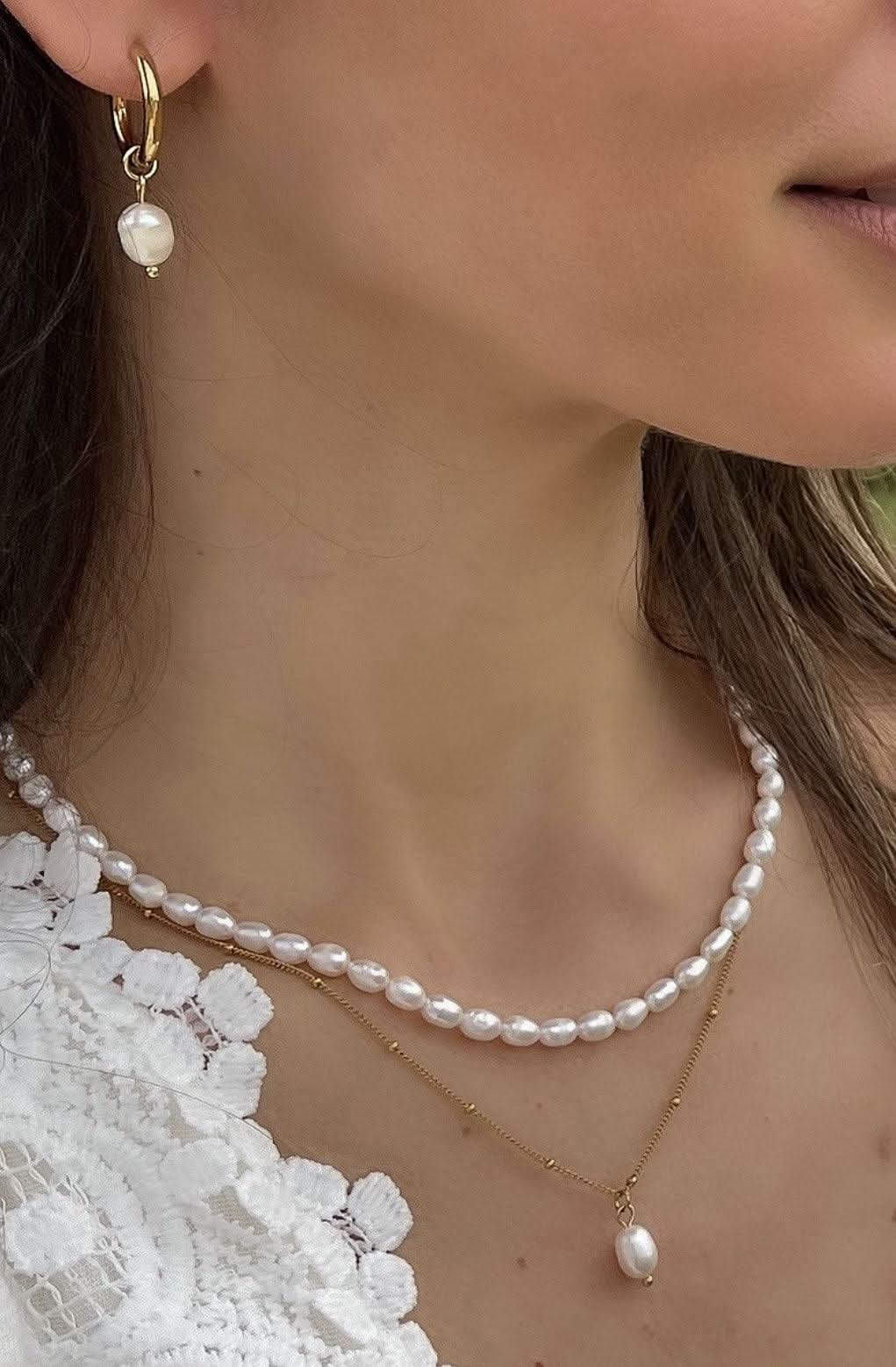 "Blossom" Pearl Necklace - Wyldflower Jewellery