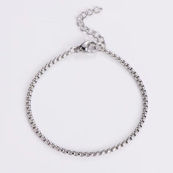 "Rose" Box Chain Bracelet