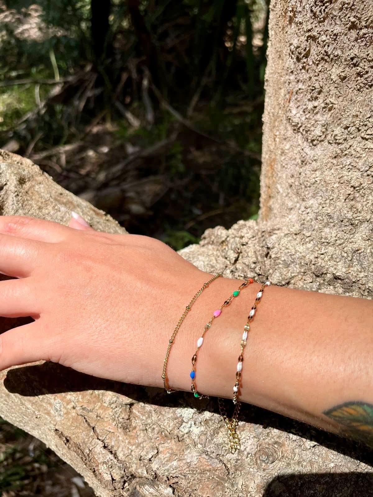 "Buttercup 1" Beaded Bracelet - Wyldflower Jewellery