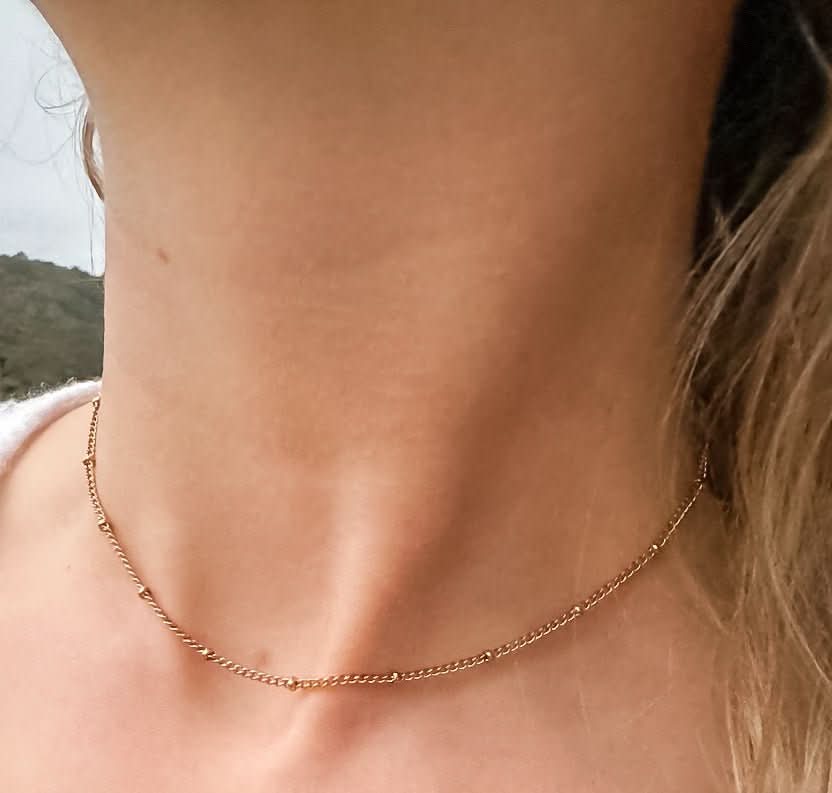 "Buttercup" Dainty Bead Necklace - Wyldflower Jewellery