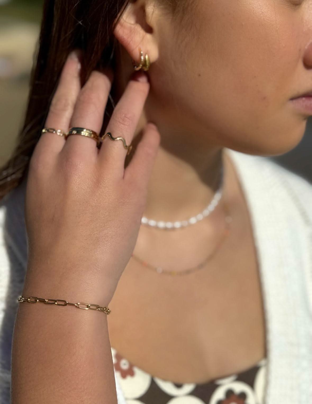 "Daisy" Linked Chain Bracelet - Wyldflower Jewellery