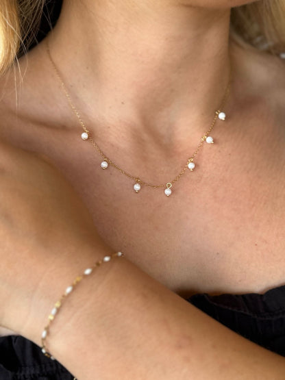 "Daphne Odora" Pearl Necklace - Wyldflower Jewellery