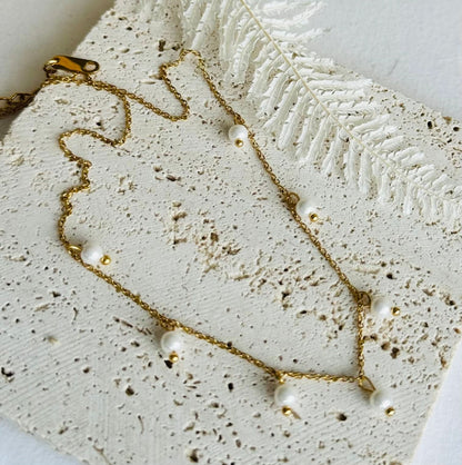 "Daphne Odora" Pearl Necklace - Wyldflower Jewellery