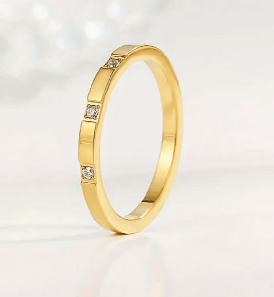 "Flame Peas" Cubic Zirconia Ring - Wyldflower Jewellery